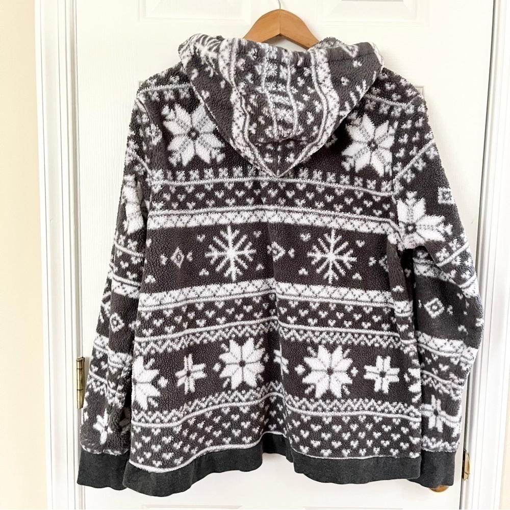 pajamagram Cozy Hoodie Sweatshirt. Large. - Picture 6 of 9